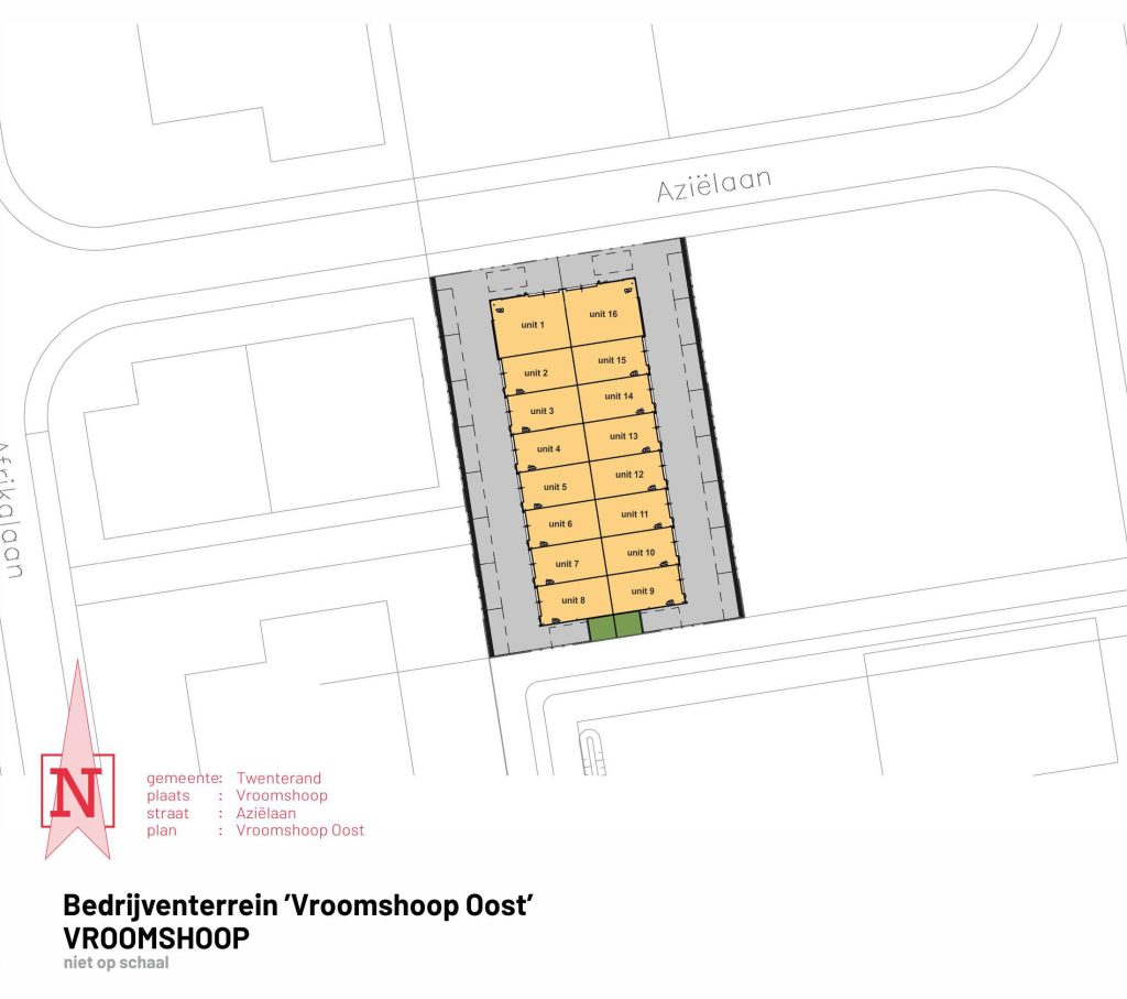 De Marne Vastgoed ontwikkelt bedrijfsverzamelgebouw in Vroomshoop - plattegrond