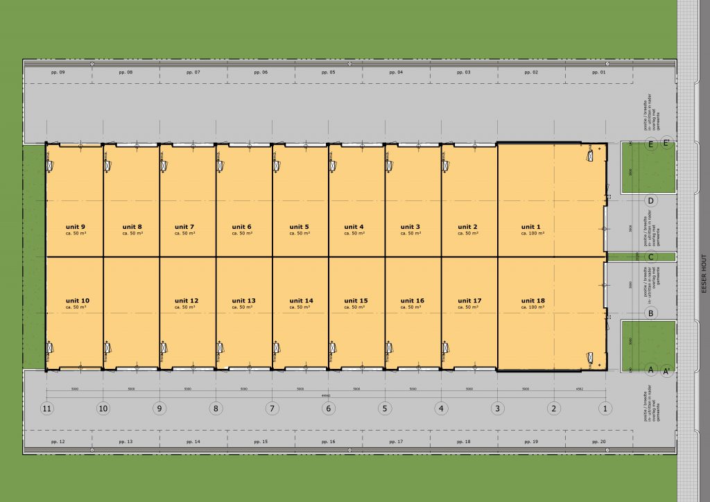 De Marne ontwikkelt bedrijfsverzamelgebouw Steenwijk fase 2 - plattegrond