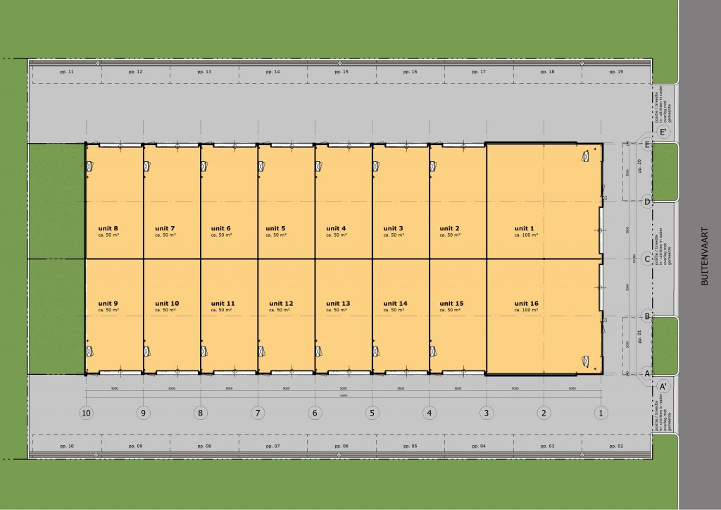 De Marne Vastgoed ontwikkelt bedrijfsverzamelgebouw in Hoogeveen - plattegrond